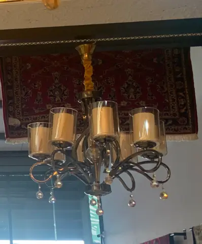 Crystal Teardrop Glass Chandelier