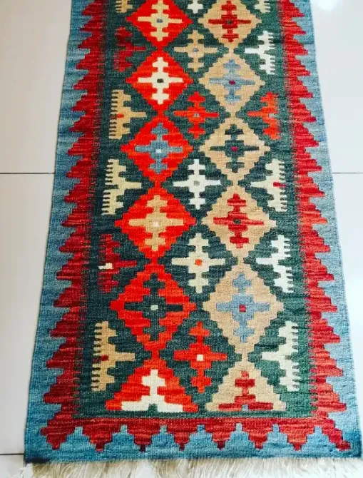 Afghan Kilim handwoven runner
