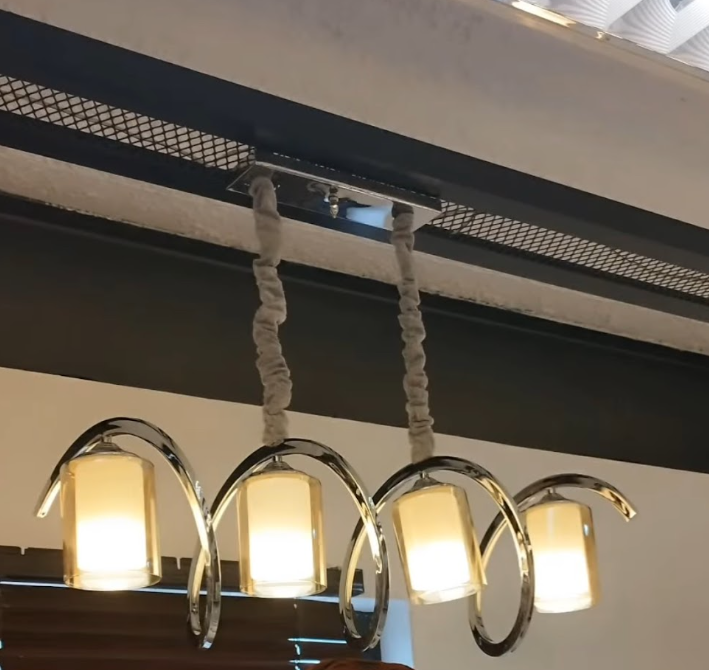Frosted Cylinder Shade Chandelier