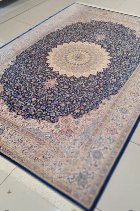 Machine-made Silk Persian Rug 2x3m