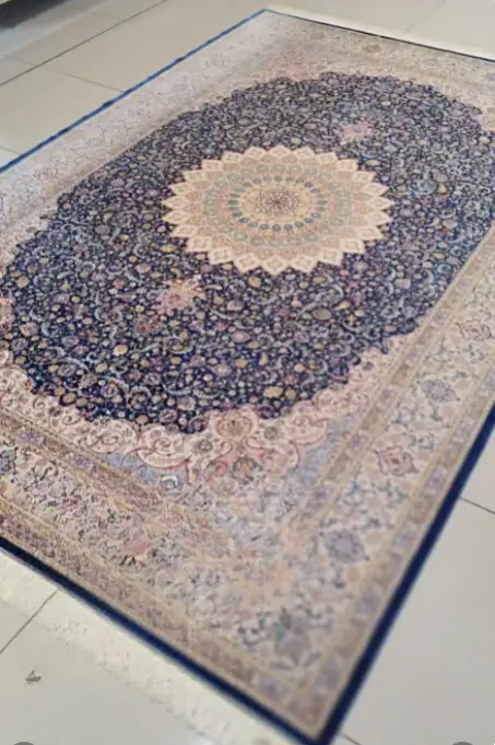 Machine-made Silk Persian Rug 2x3m